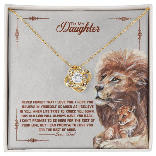 Daughter - Love like a Lion - Knot Necklace