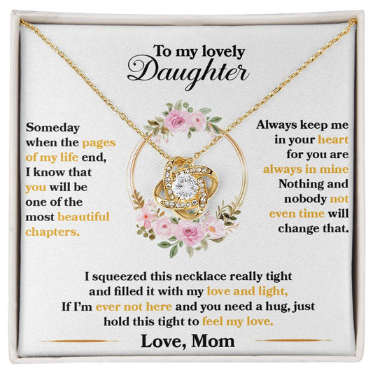 Daughter - Heart full of Love - Knot Necklace